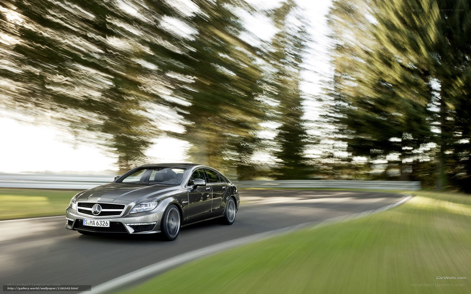 Mercedes-Benz CLS driving on a road