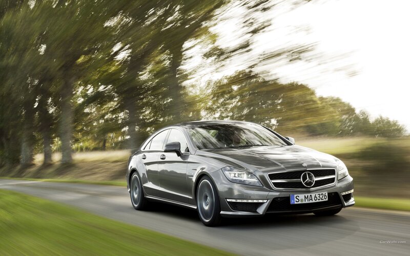 Mercedes-Benz CLS driving on road