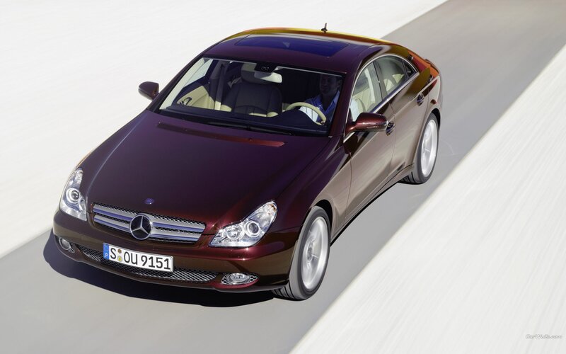 Mercedes-Benz CLS driving on road