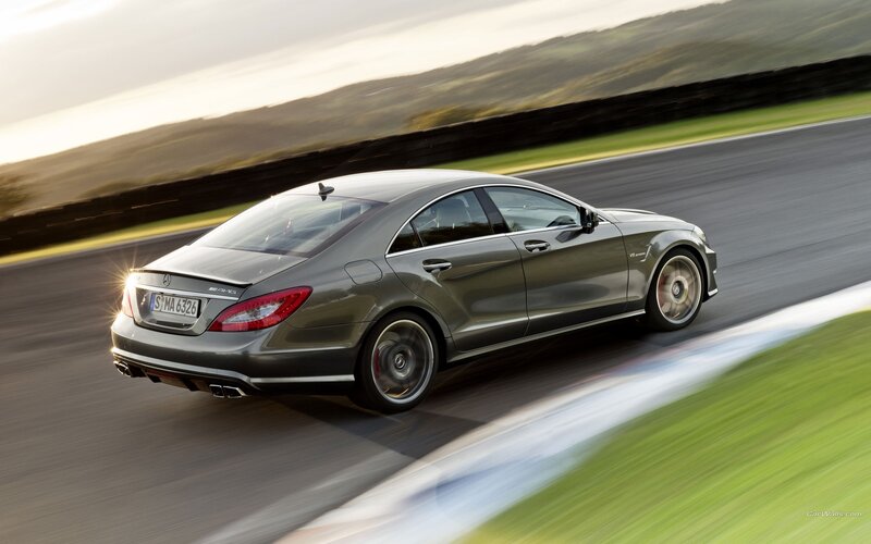 Mercedes-Benz CLS63 AMG on track