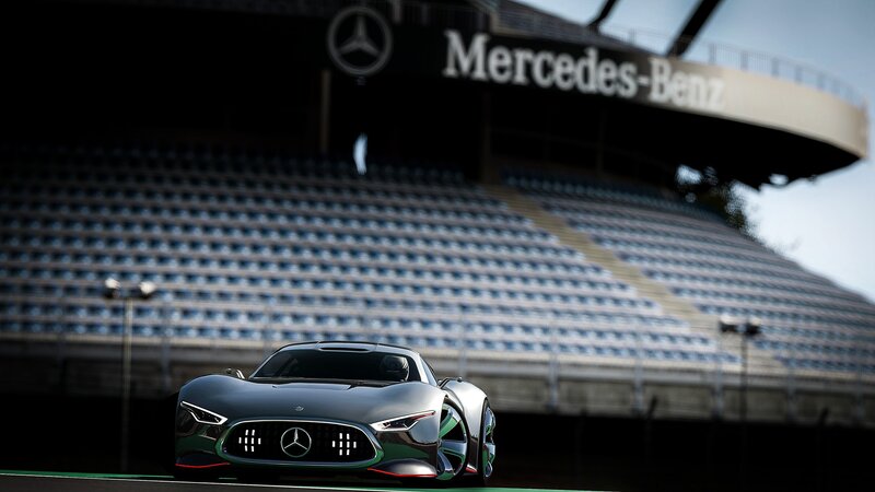 Mercedes-Benz Concept Car — Black, Dramatic, Afternoon