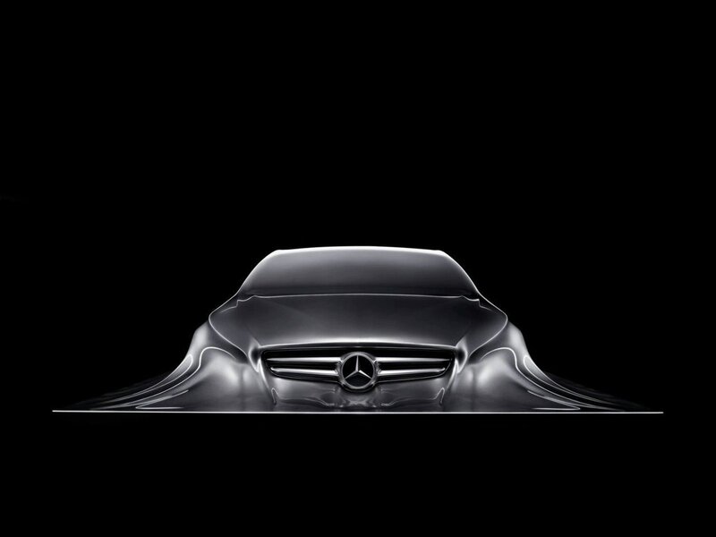 Mercedes-Benz Concept Car — Black, Dramatic, Photograph, Car Grille