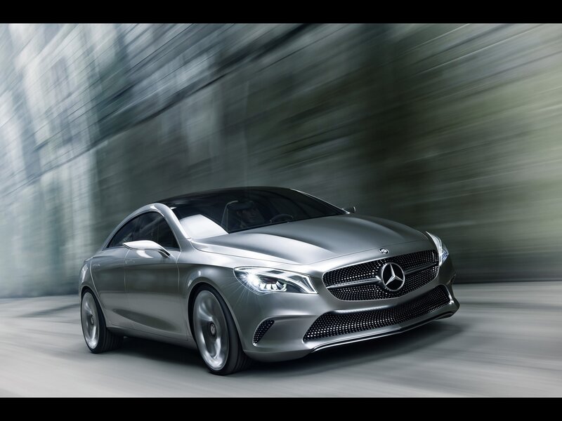 Mercedes-Benz concept car in motion