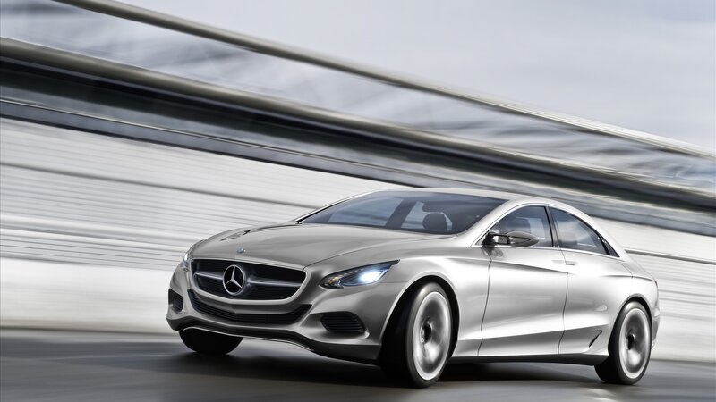 Mercedes-Benz concept car in motion