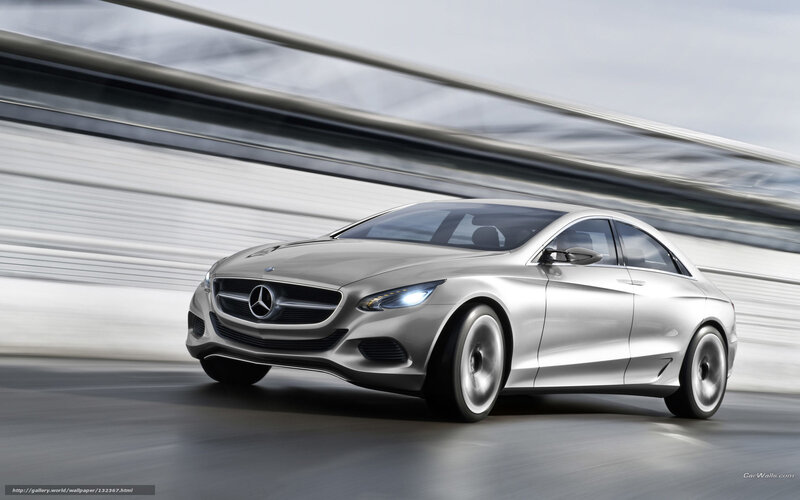 Mercedes-Benz concept car in motion