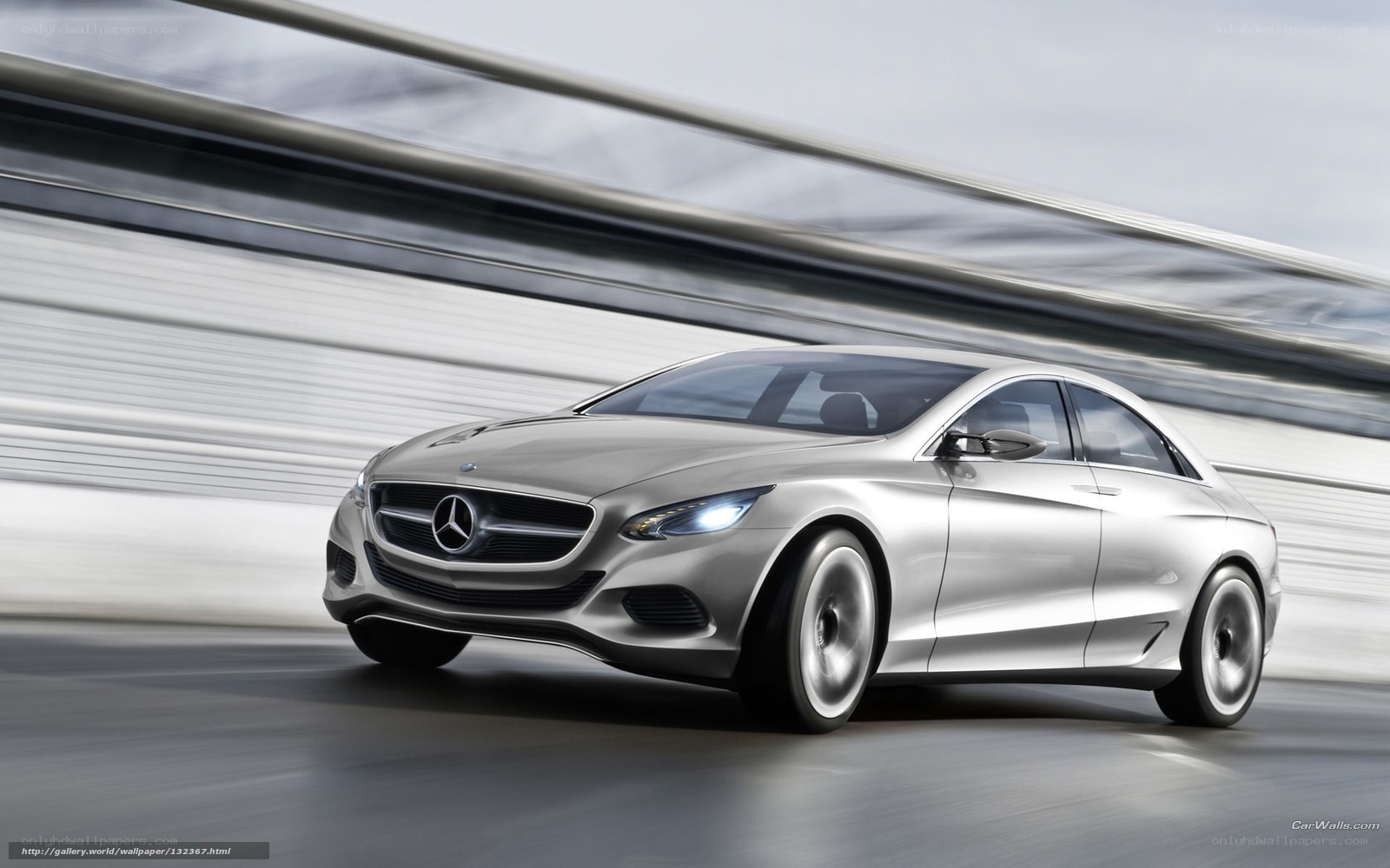 Mercedes-Benz concept car in motion