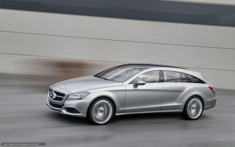 Mercedes-Benz concept car in motion