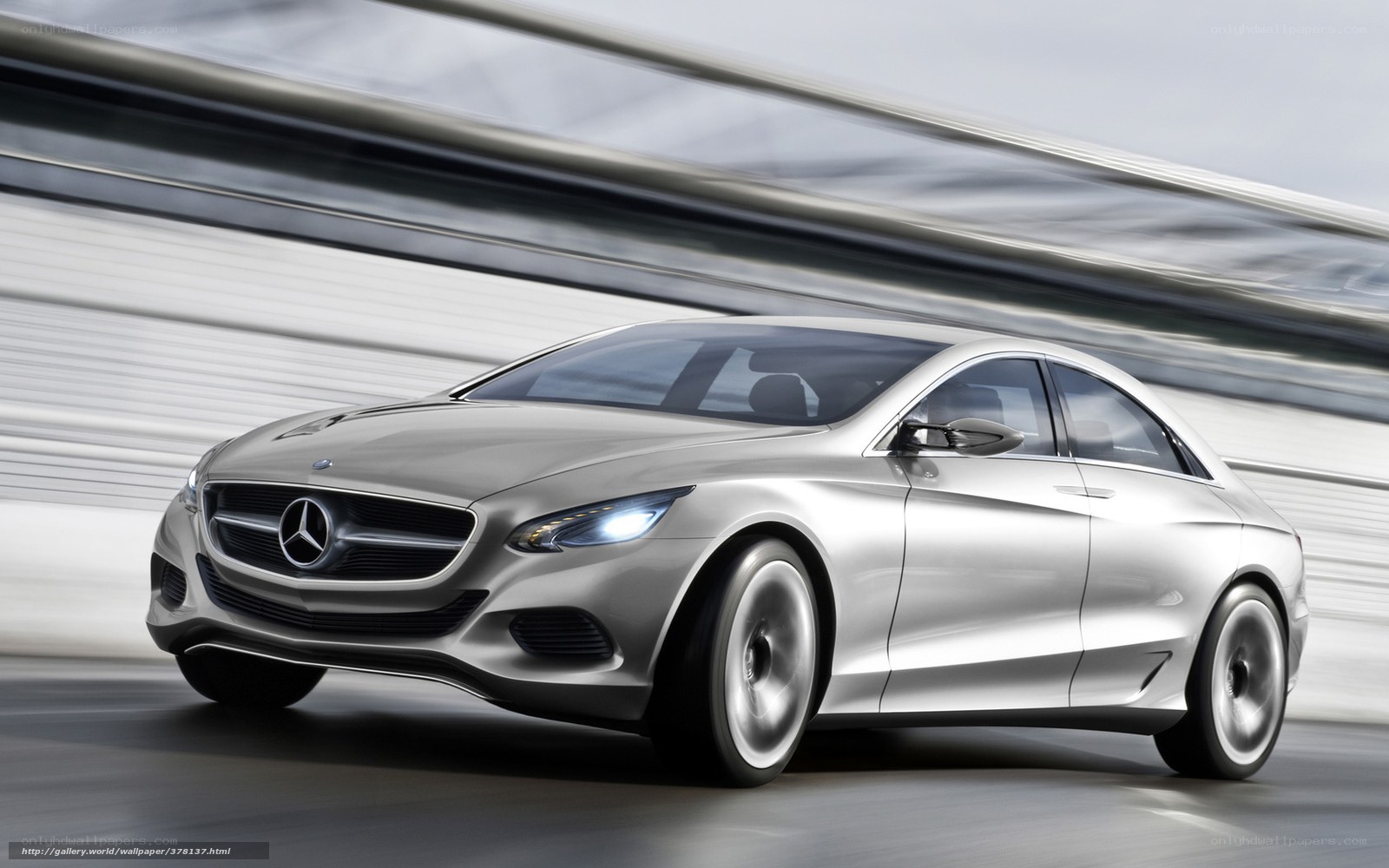 Mercedes-Benz concept car in motion