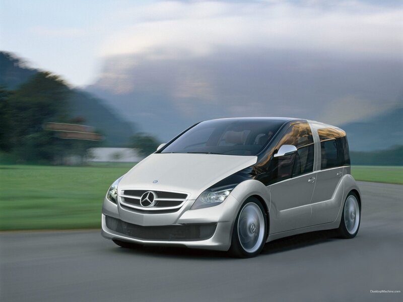 Mercedes-Benz concept car in motion