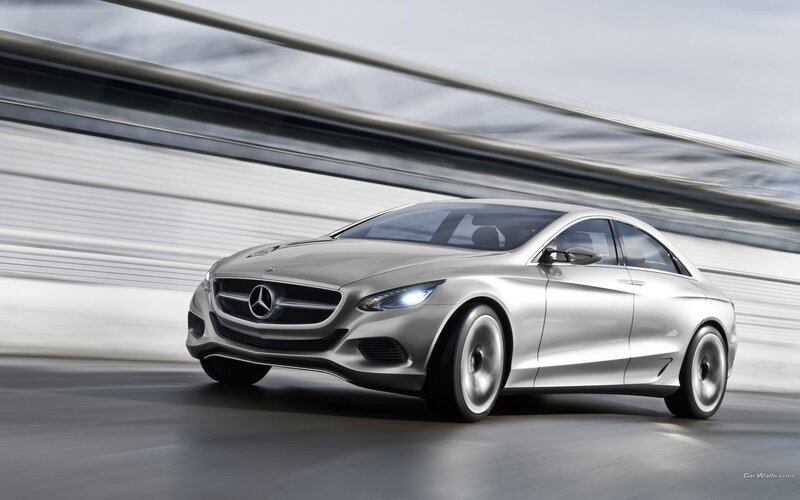 Mercedes-Benz concept car in motion