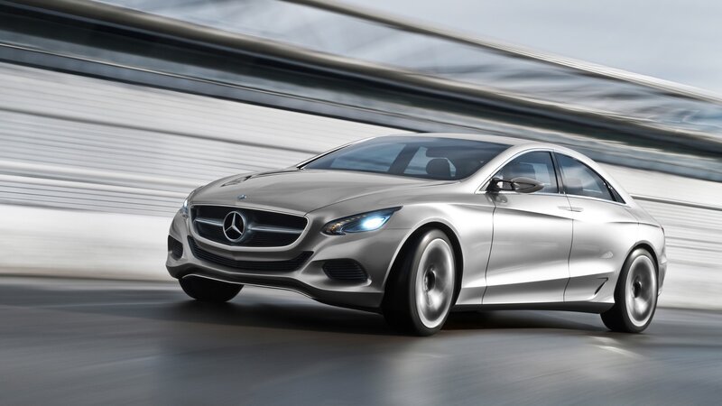 Mercedes-Benz concept car in motion