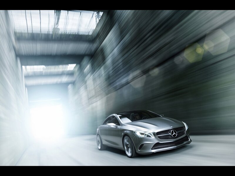 Mercedes-Benz concept car in motion