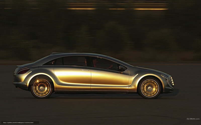 Mercedes-Benz concept car in motion