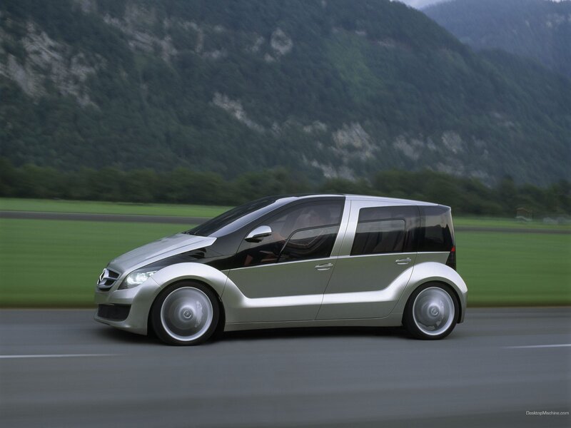 Mercedes-Benz concept car on road