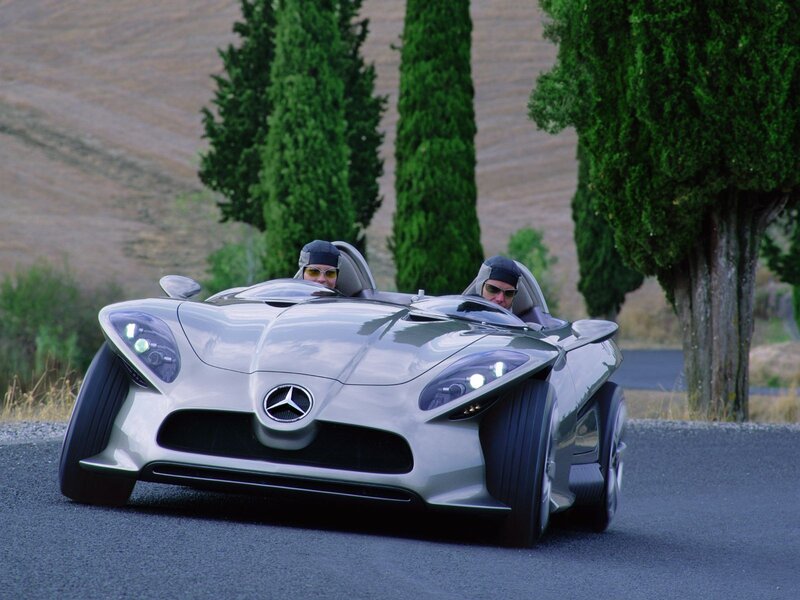 Mercedes-Benz concept car on road