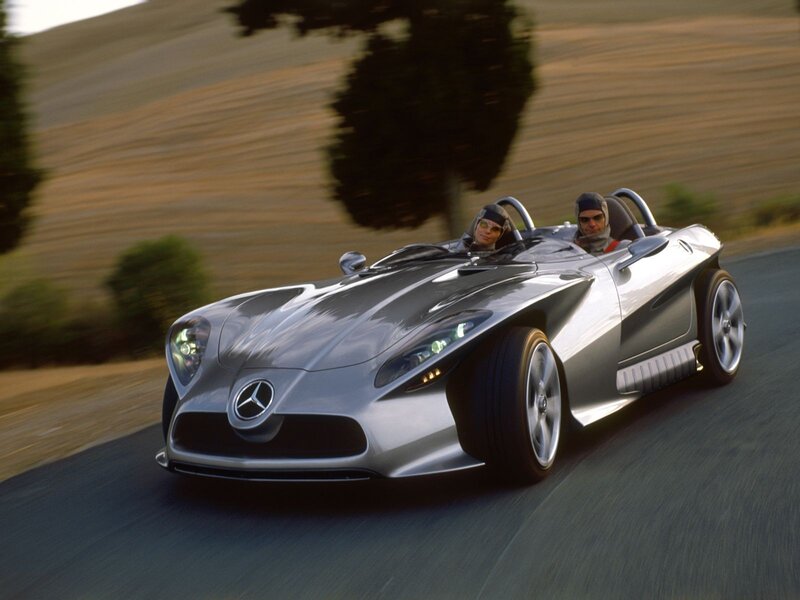 Mercedes-Benz concept car on road