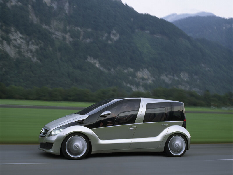 Mercedes-Benz concept car on road