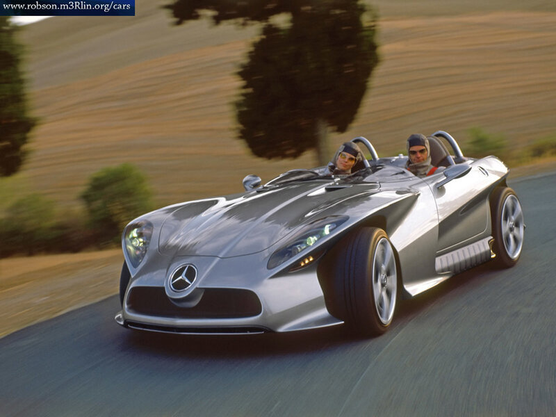 Mercedes-Benz concept car on road