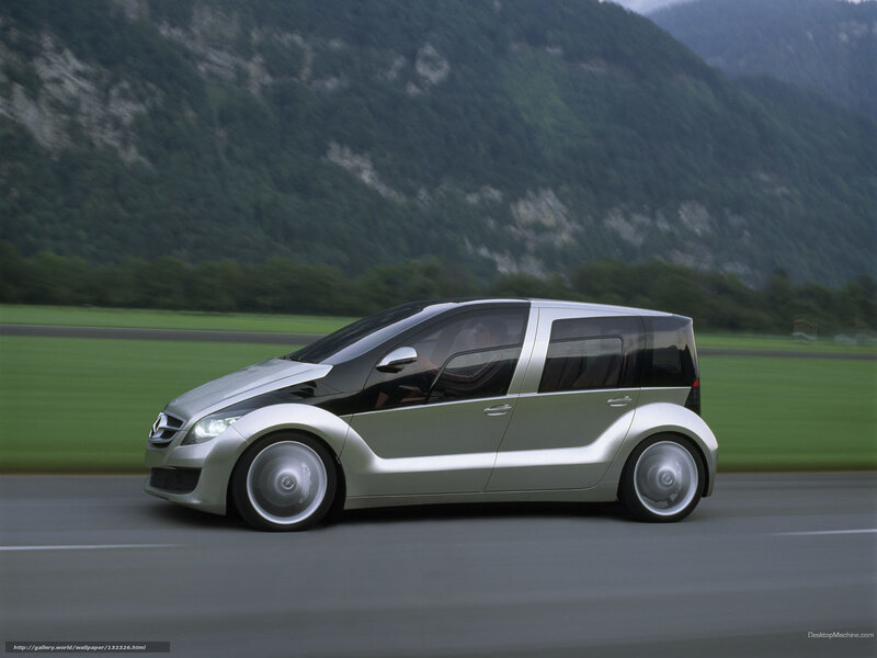 Mercedes-Benz concept car on road