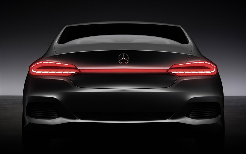 Mercedes-Benz concept car rear view