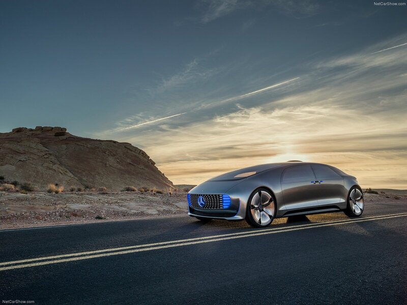 Mercedes-Benz Concept Car — Silver, Dramatic