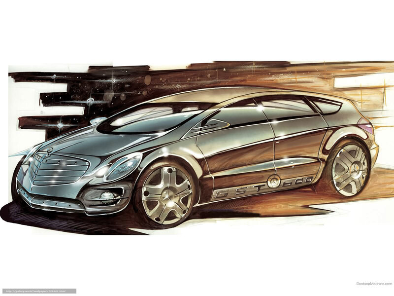 Mercedes-Benz Concept Car — Silver, Dynamic