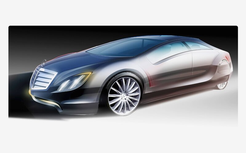 Mercedes-Benz concept car sketch