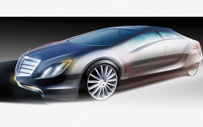 Mercedes-Benz concept car sketch