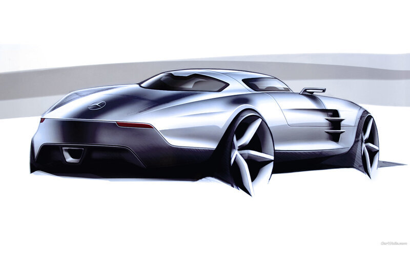 Mercedes-Benz concept car sketch