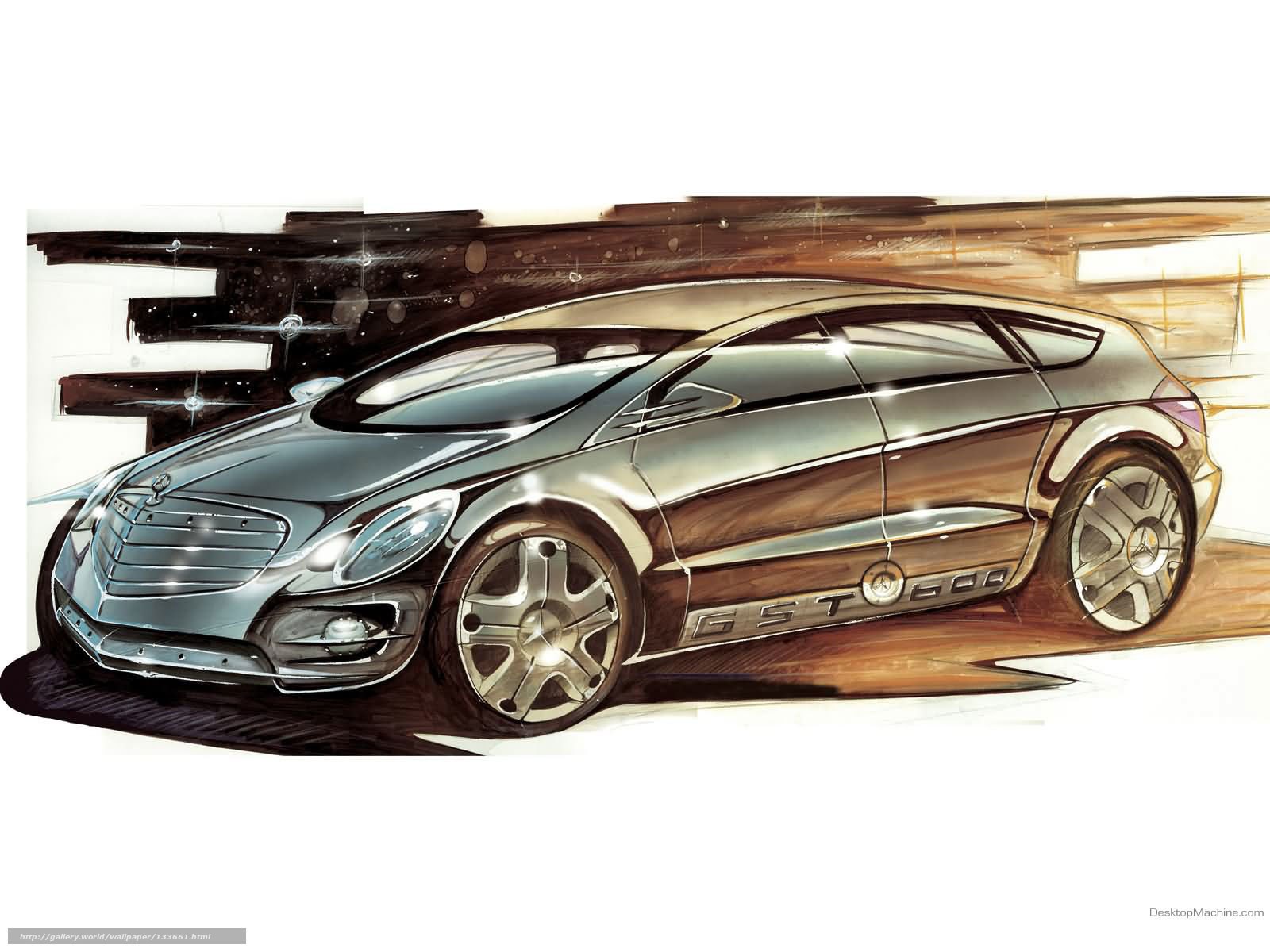 Mercedes-Benz concept car sketch