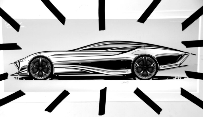 Mercedes-Benz concept car sketch