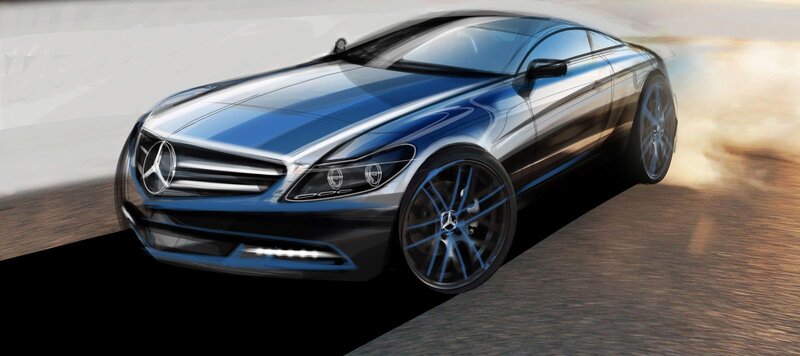 Mercedes-Benz concept car sketch