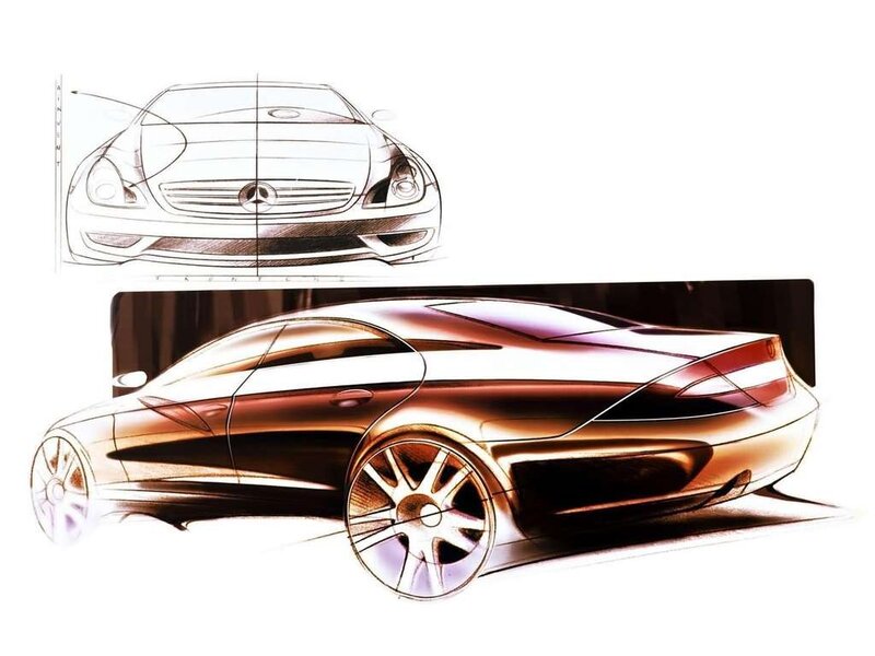 Mercedes-Benz concept car sketch