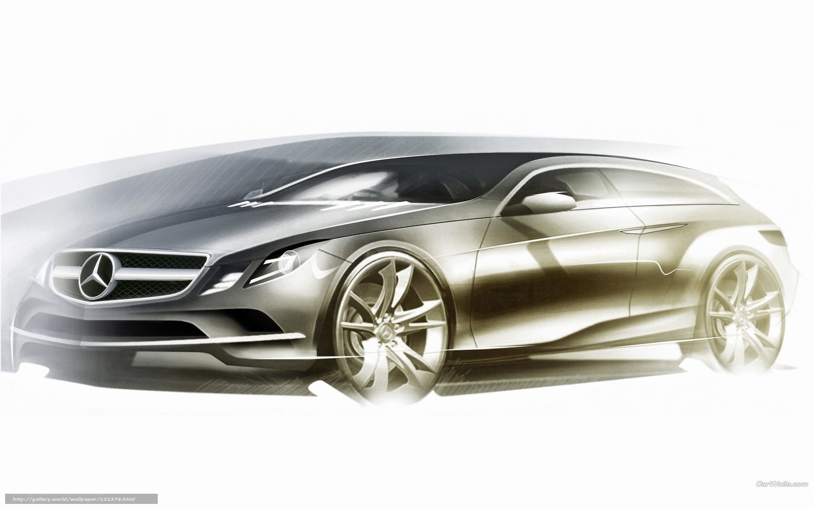 Mercedes-Benz concept car sketch