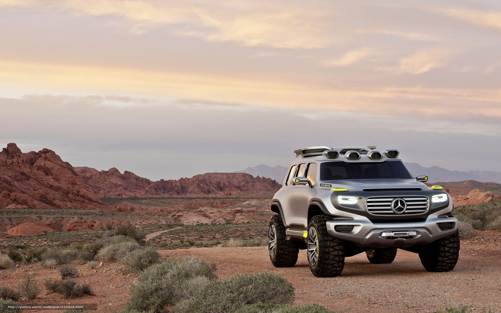 Mercedes-Benz concept SUV in desert