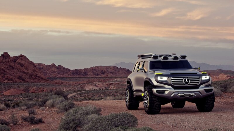 Mercedes-Benz concept SUV in desert