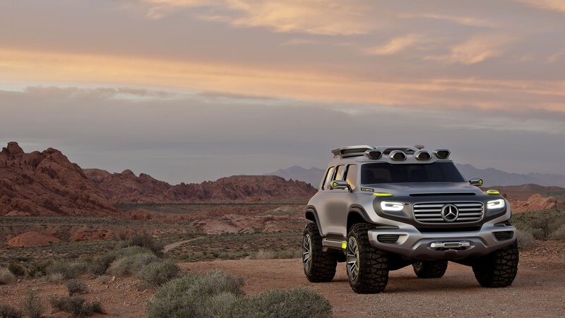 Mercedes-Benz concept SUV in desert
