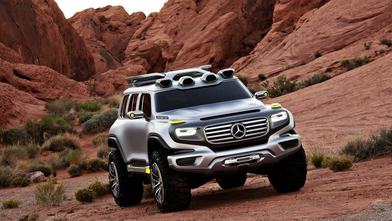 Mercedes-Benz concept SUV in desert