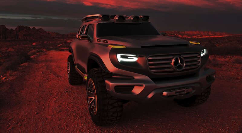 Mercedes-Benz Concept SUV — Red
