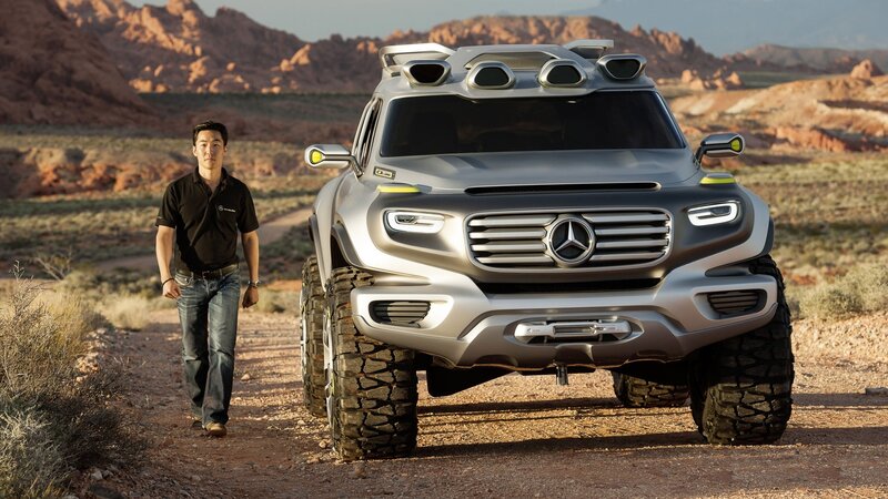 Mercedes-Benz concept vehicle in desert