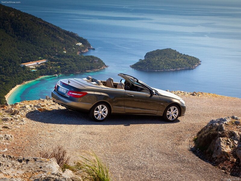 Mercedes-Benz convertible by the sea