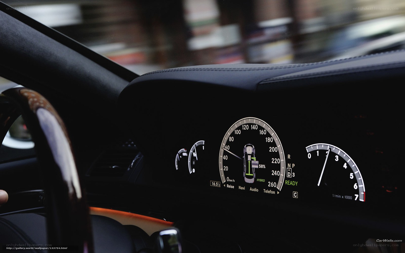 Mercedes-Benz dashboard view