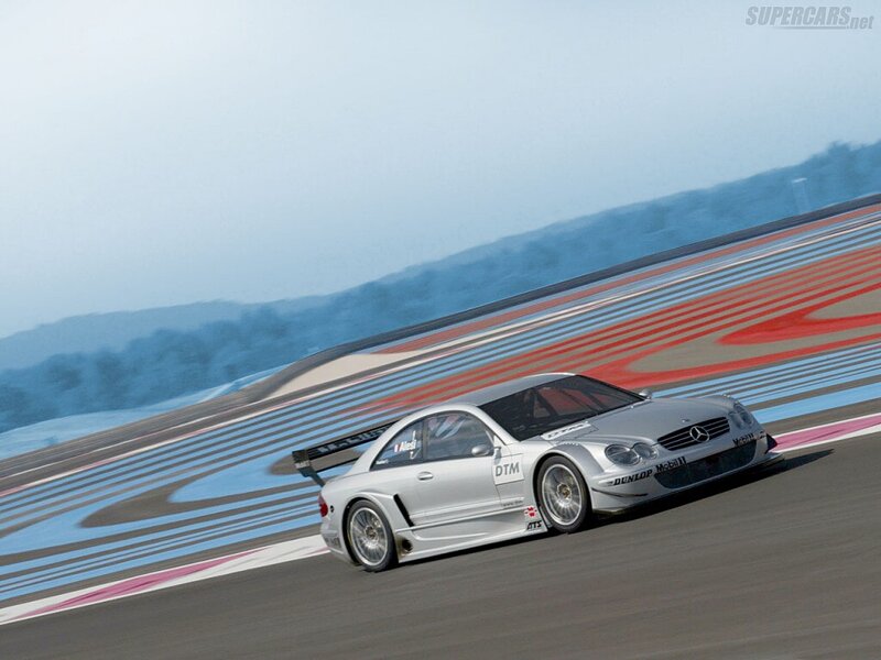 Mercedes-Benz DTM race car on track