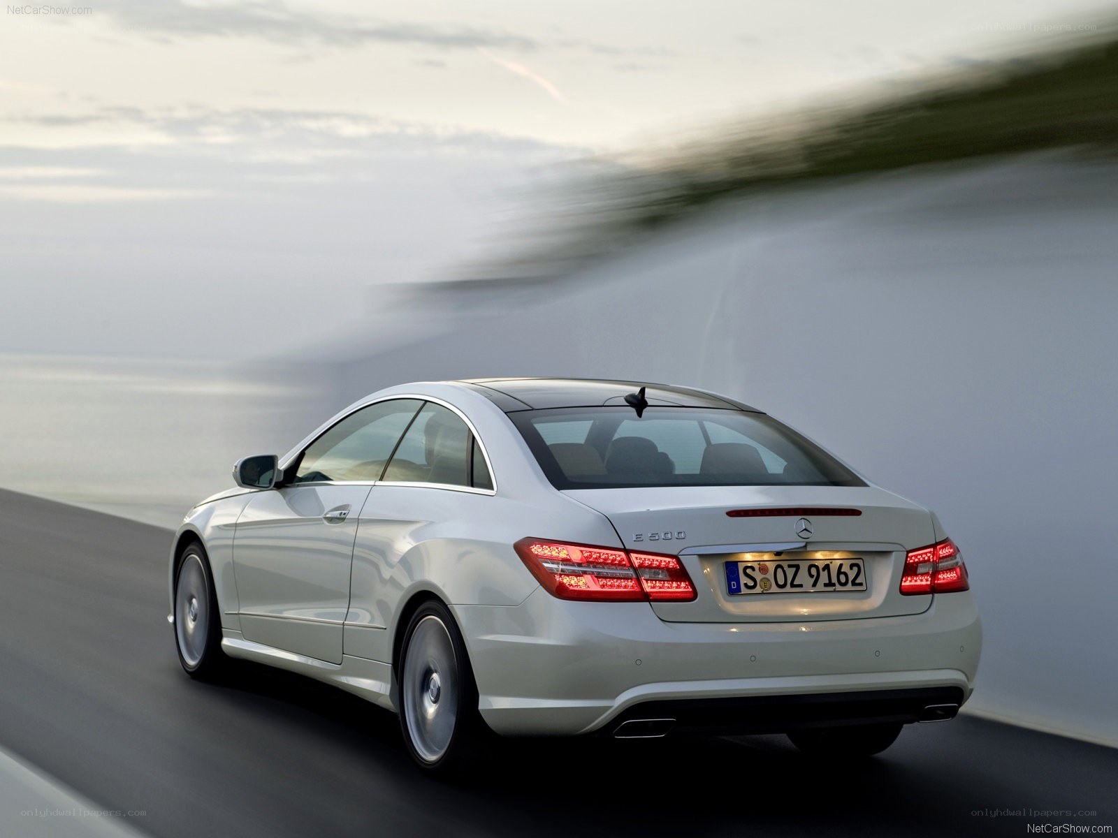 Mercedes-Benz E-Class Coupe in motion