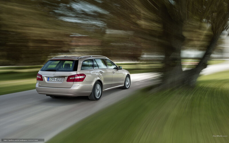 Mercedes-Benz E-Class Wagon in Motion
