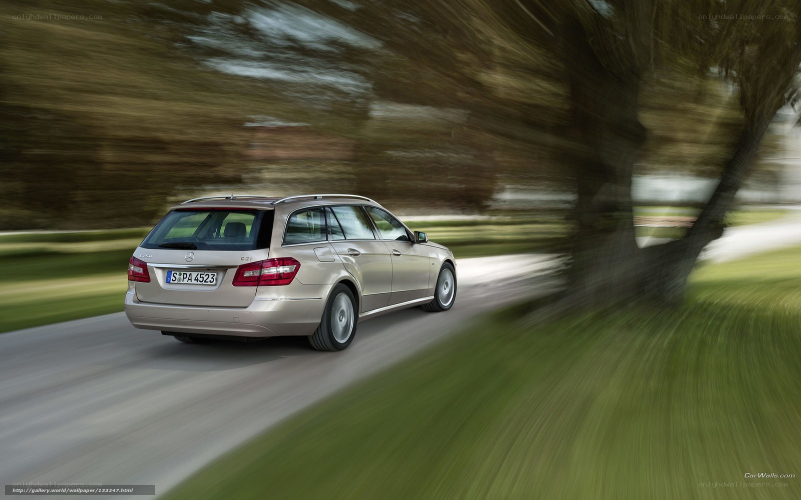 Mercedes-Benz E-Class Wagon in Motion