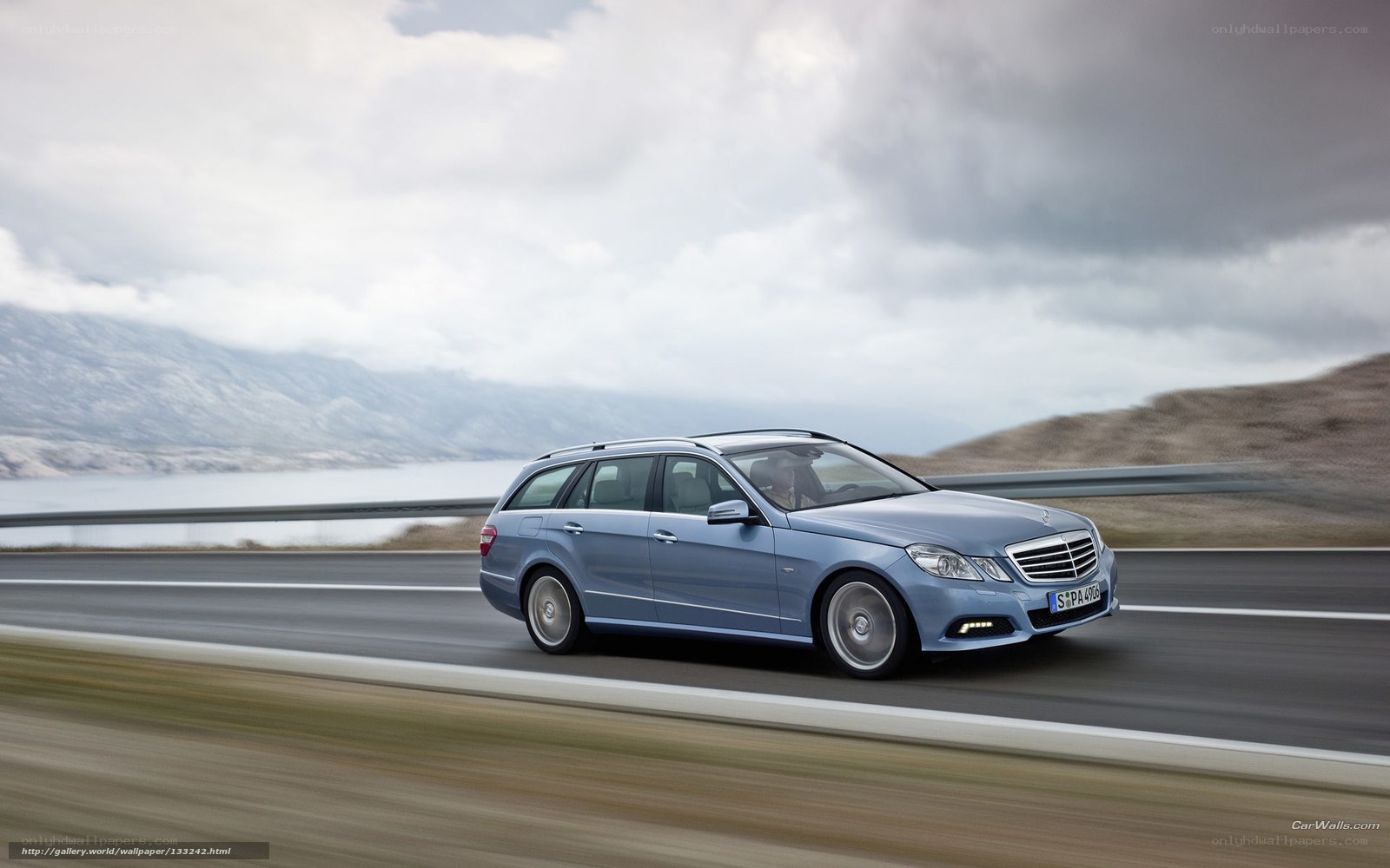 Mercedes-Benz E-Class Wagon on a scenic road