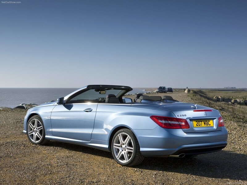 Mercedes-Benz E250 Cabriolet by the sea