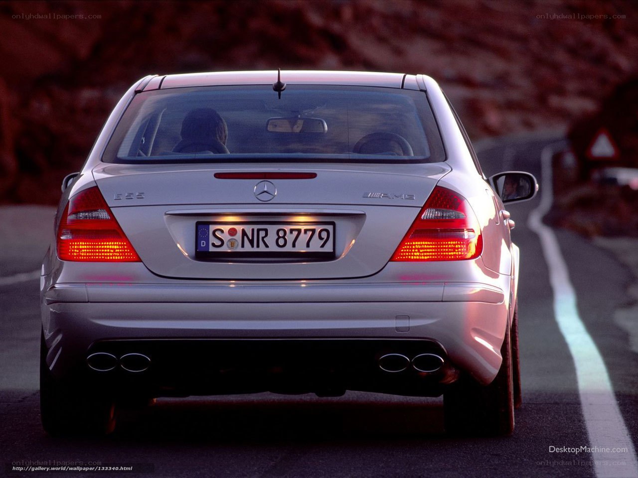Mercedes-Benz E55 AMG rear view