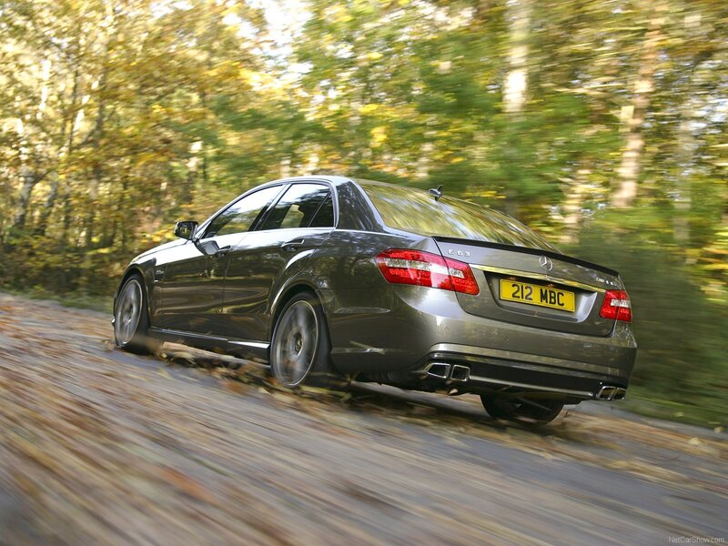 Mercedes-Benz E63 AMG in motion